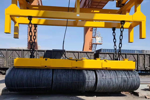 Lifting electromagnet for steel wire rods - HVR MAG
