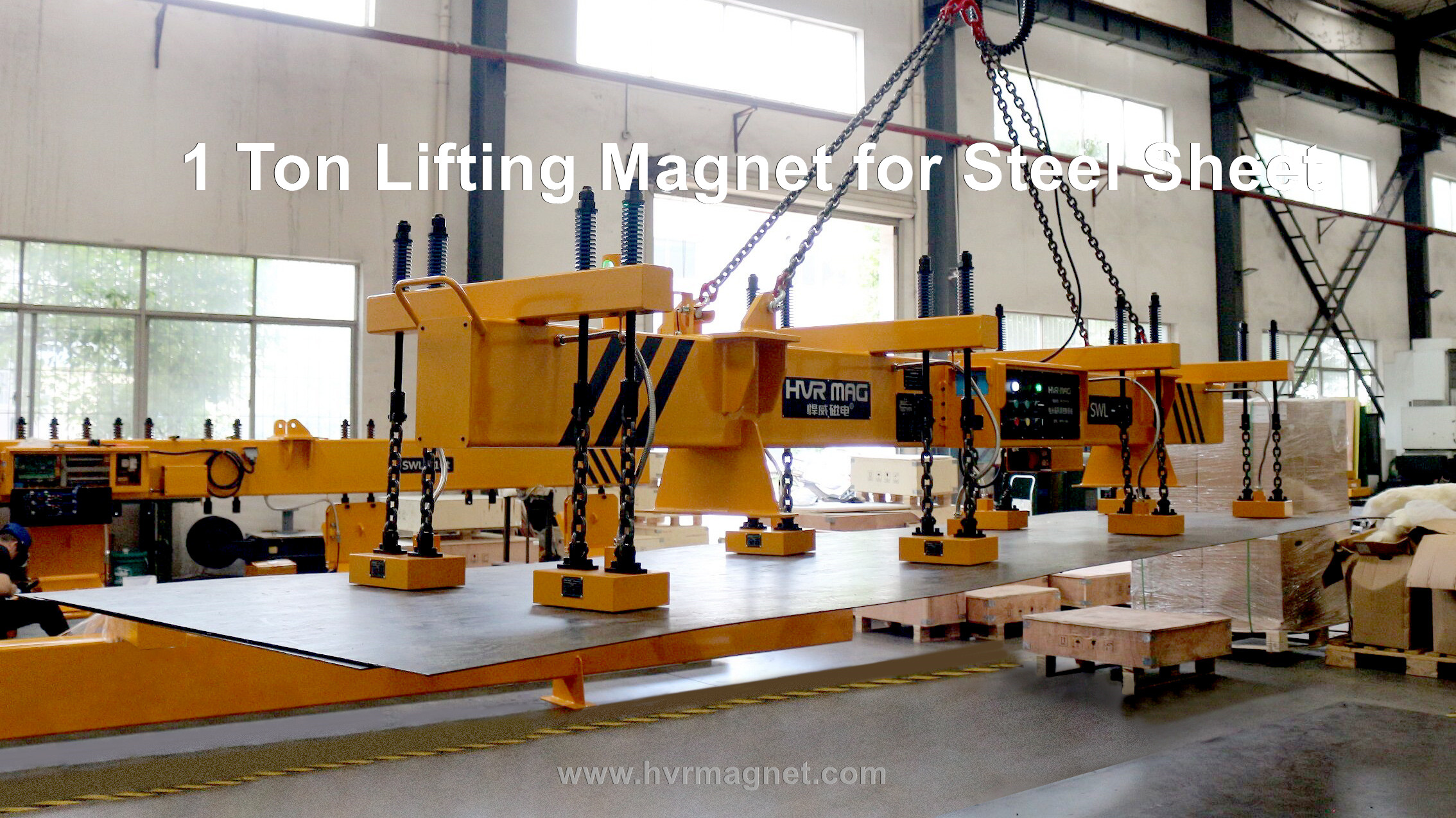 1 ton lifting magnet for steel sheet - HVR MAG