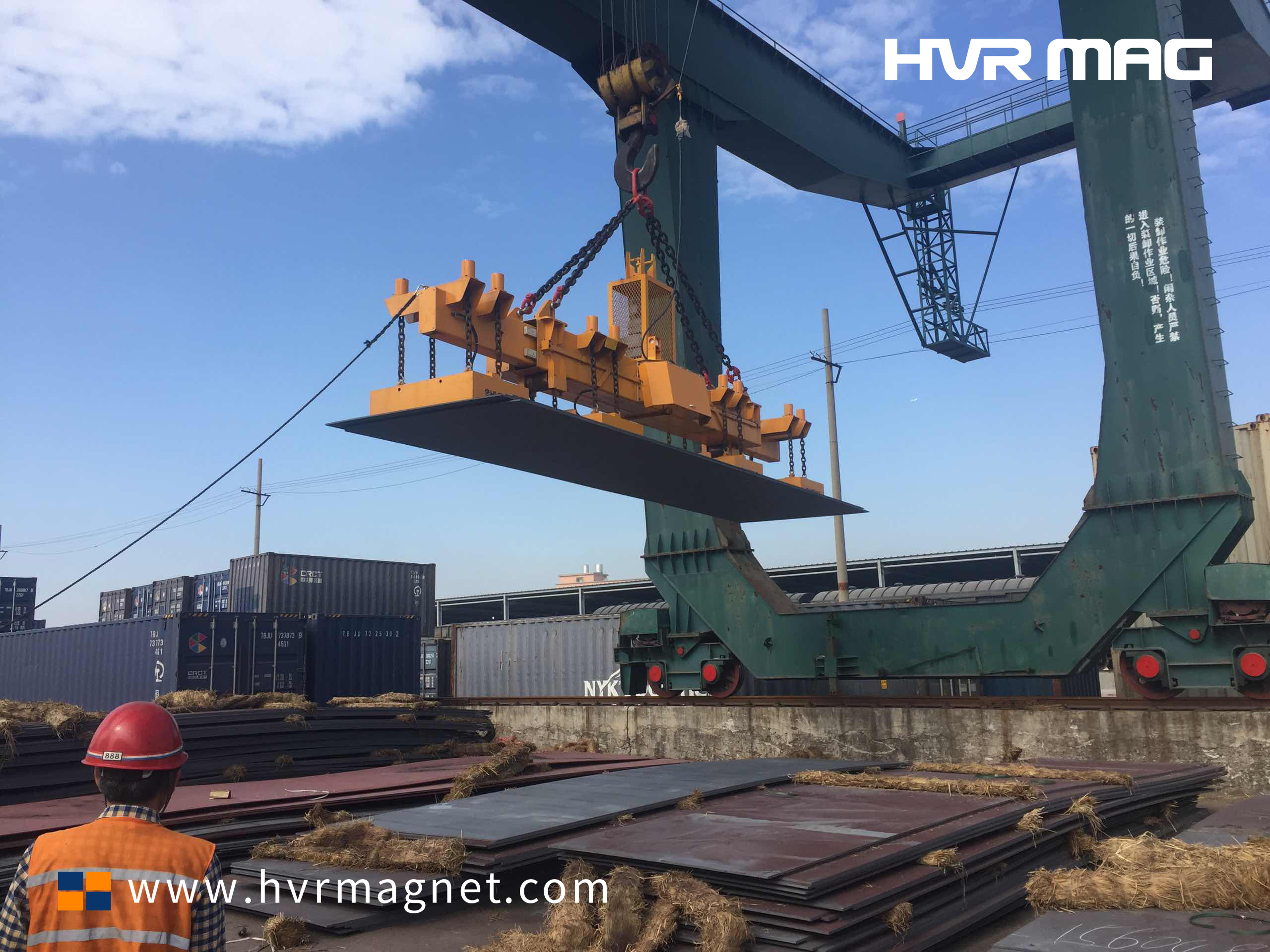Steel Plate Handling Equipment for Freight Yard