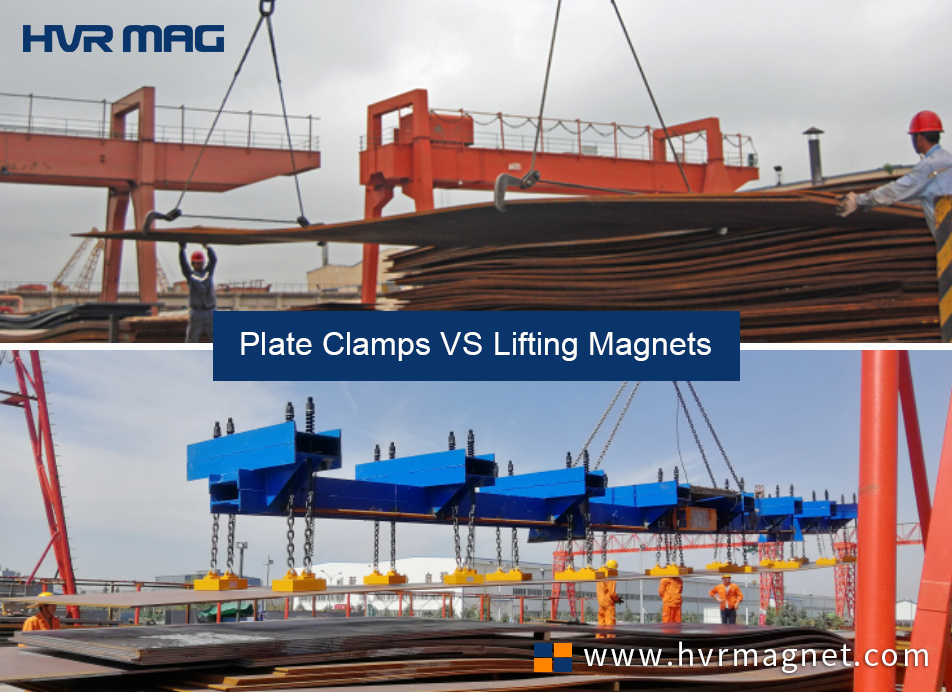 Steel Plate Lifting Devices - Clamps or Lifting Magnets | HVR MAG
