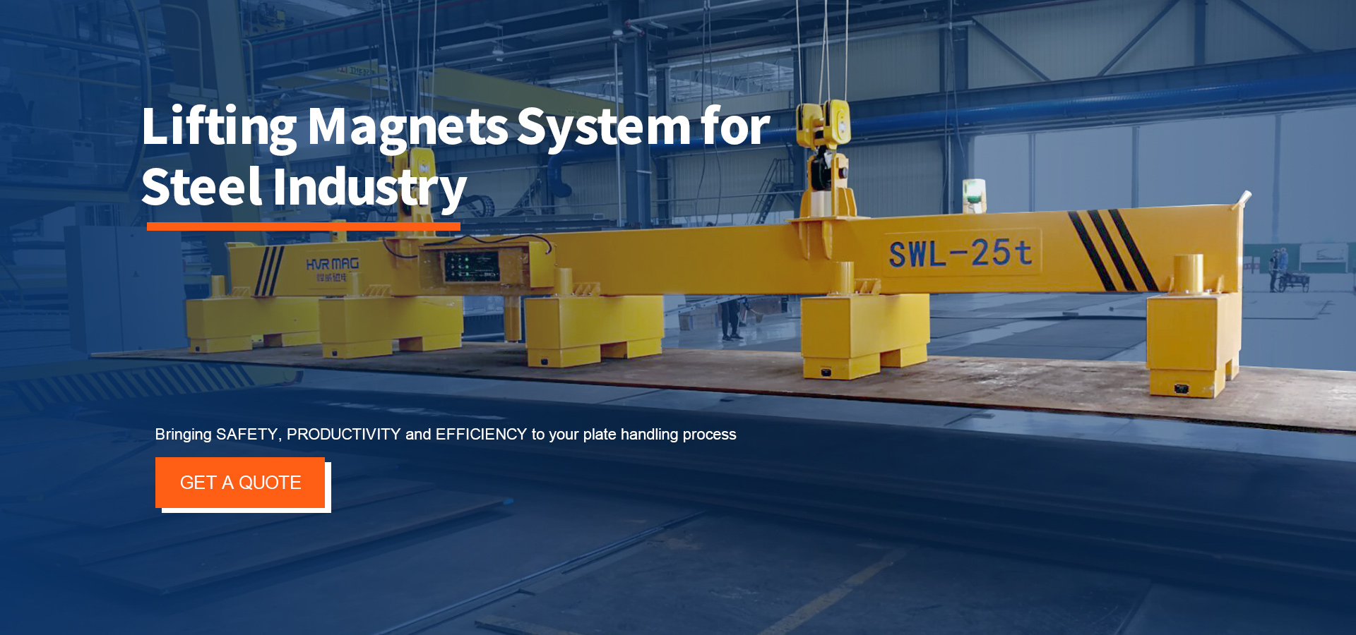 Steel Magnetic Lifters Permanent Lifting Electromagnets - HVR MAG