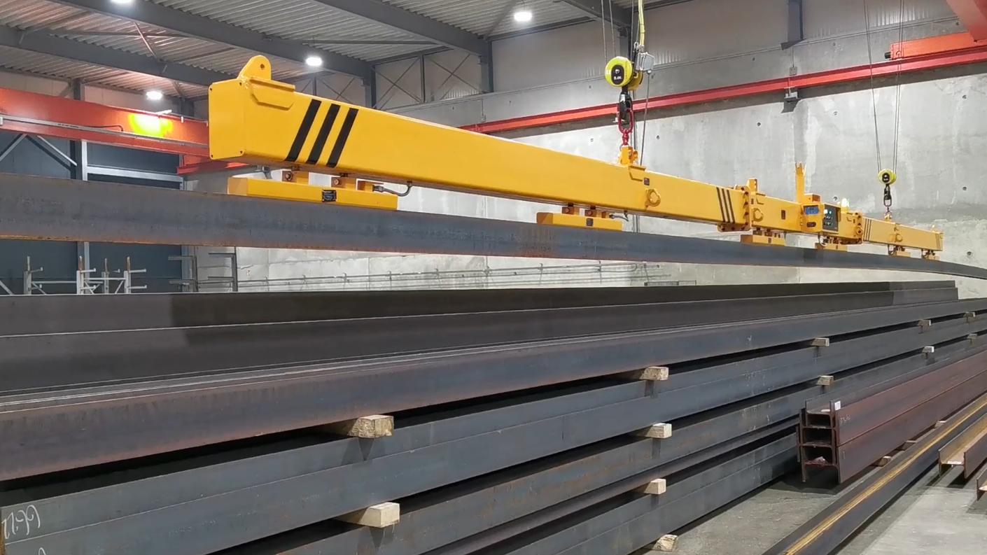 magnetic crane lifting device for steel profiles/beam blanks - HVR MAG