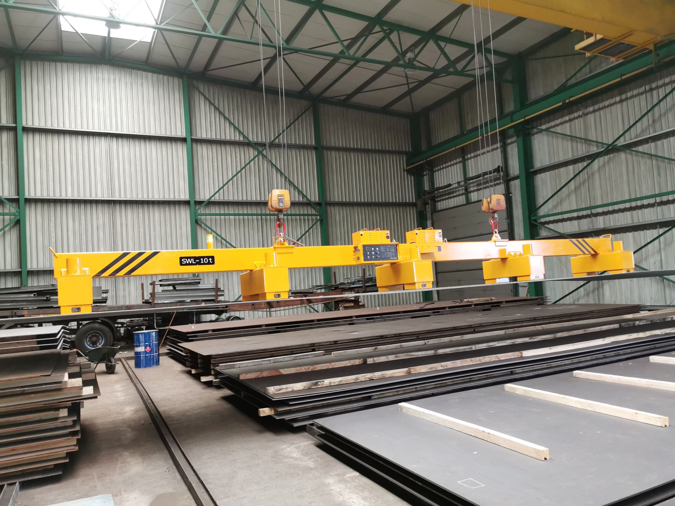 steel plate lifting magnets, battery operated - crane lifting device