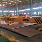 See How Magnetic Lifting Beam Loads Steel Plate for Cutting Table - HVR MAG