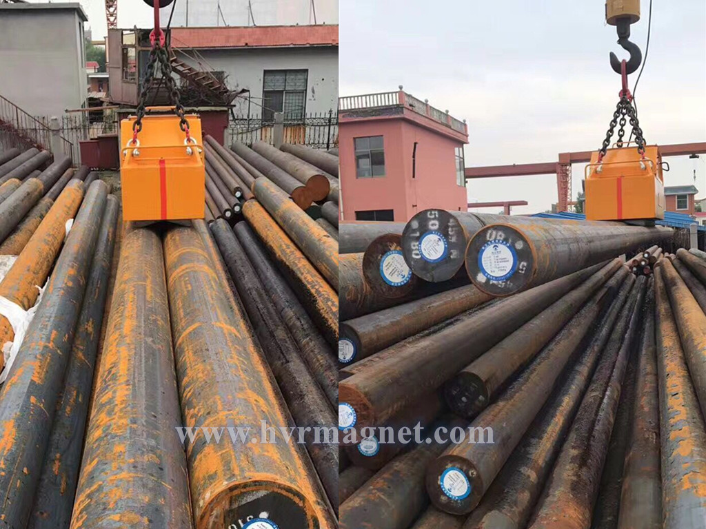 Lifting Magnet Manufacturer Shows You How to Lift Steel Round Bar