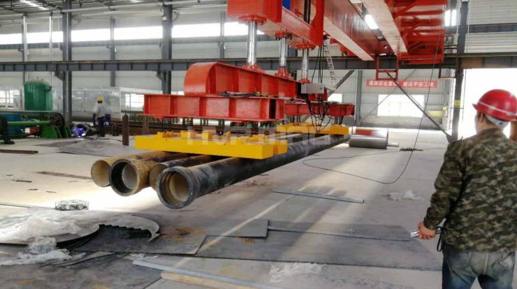 Cast Iron Pipes Lifting Solution: Magnet