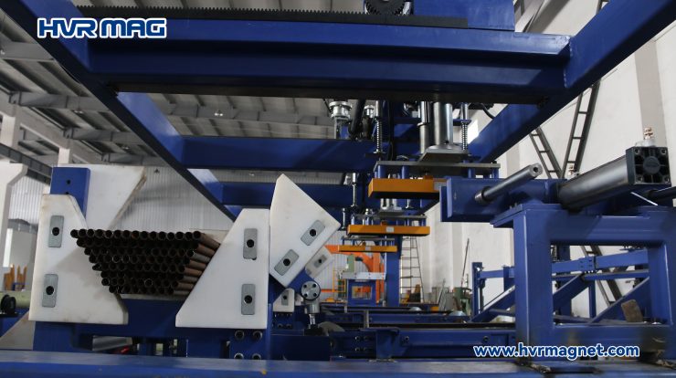 gantry robot with electro permanent magnetic gripper