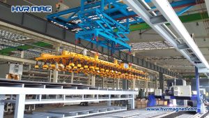 lifting magnet and gantry robot 