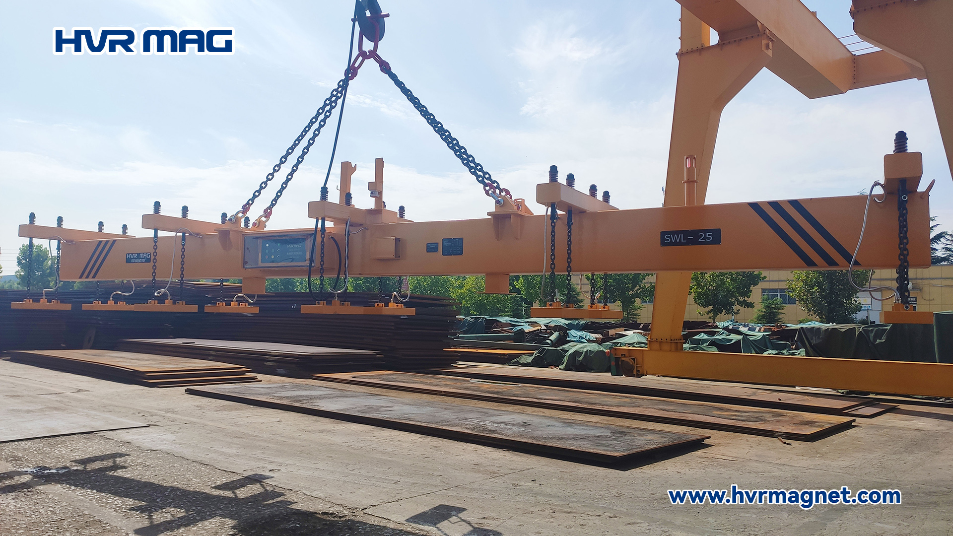 Safely Lifting Thick Steel Plates Electro Permanent Lifting