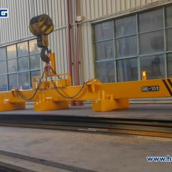 lifting magnet in steel structure plant