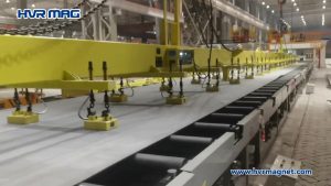 lifting magnets for long steel plates