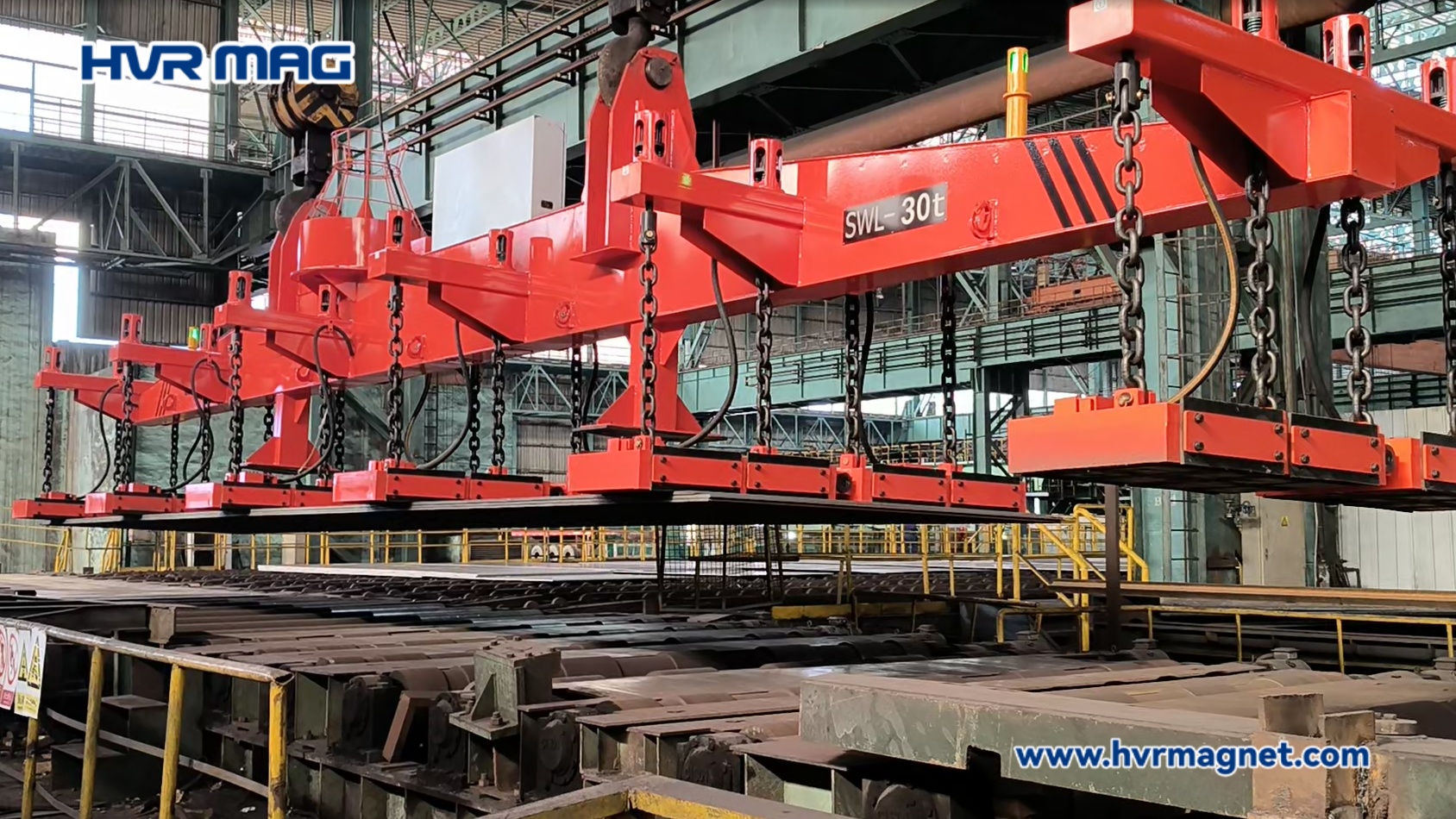 Electro Permanent Lifting for Multiple Steel Plates at Steel