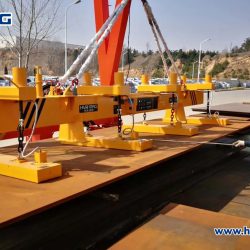 Electro permanent lifting magnets for steel plate