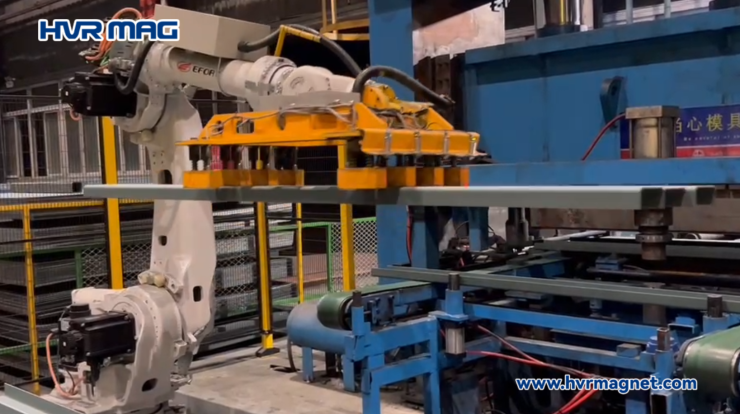 Automatic Container Manufacturing with Electro Permanent Magnetic Grippers