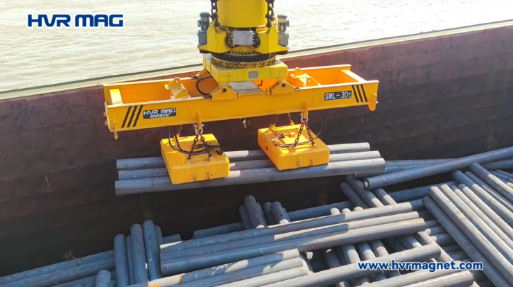 electro permanent lifting magnet for port area