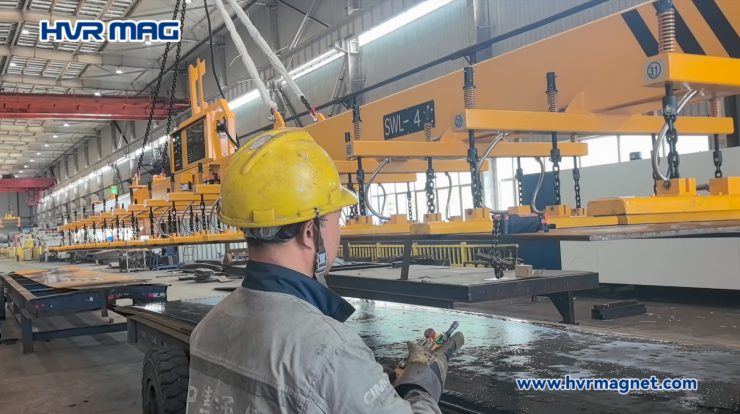 electro permanent lifting magnets for steel plate handling