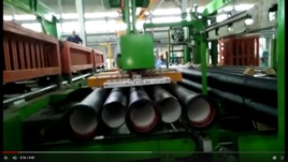 Palletizing Cast Iron Pipes with Magnetic Gripper on Gantry Robot