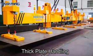 Steel Material Handling with Lifting Magnet by HVR MAG