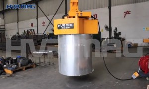 Lifting Steel Coil with Lifting Magnet by HVR MAG