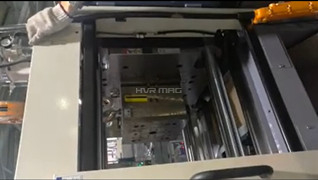 Nissei Injection Molding Machine Mold Changing with Quick Mold Change System by HVR MAG