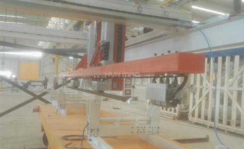 Electro Permanent Magnet Gripper Handling Long Angle Steel in Automation