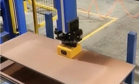 Automatic Lifting Steel Plate with Magnet Gripper on Gantry Robot System