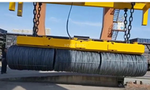 Lifting Hot Rolled Steel Wire Rods with Electro-permanent Magnets