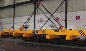Trial Lift of 20 Ton Telescopic Beam Steel Plate Lifting Magnets