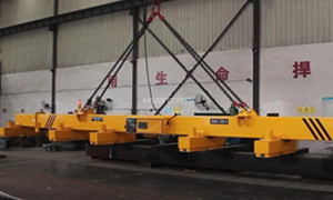 Trial Lift of 20 Ton Telescopic Beam Lifting Magnet