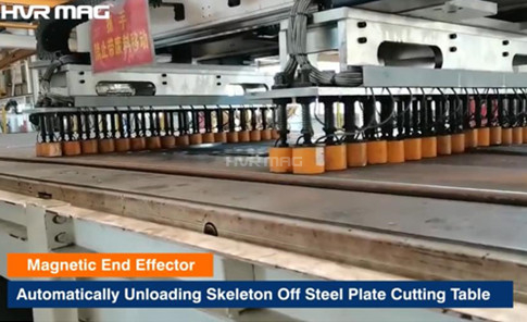 See How Magnetic End Effector Automates Steel Plate Cutting Line