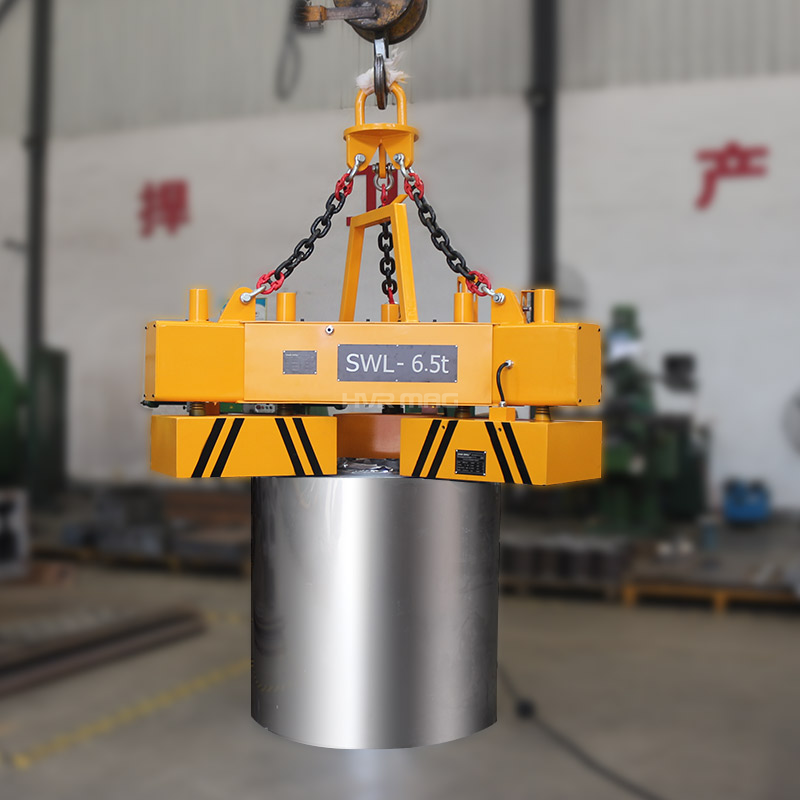 Can steel coils be handled efficiently with an electro-permanent magnetic lifter? Why?