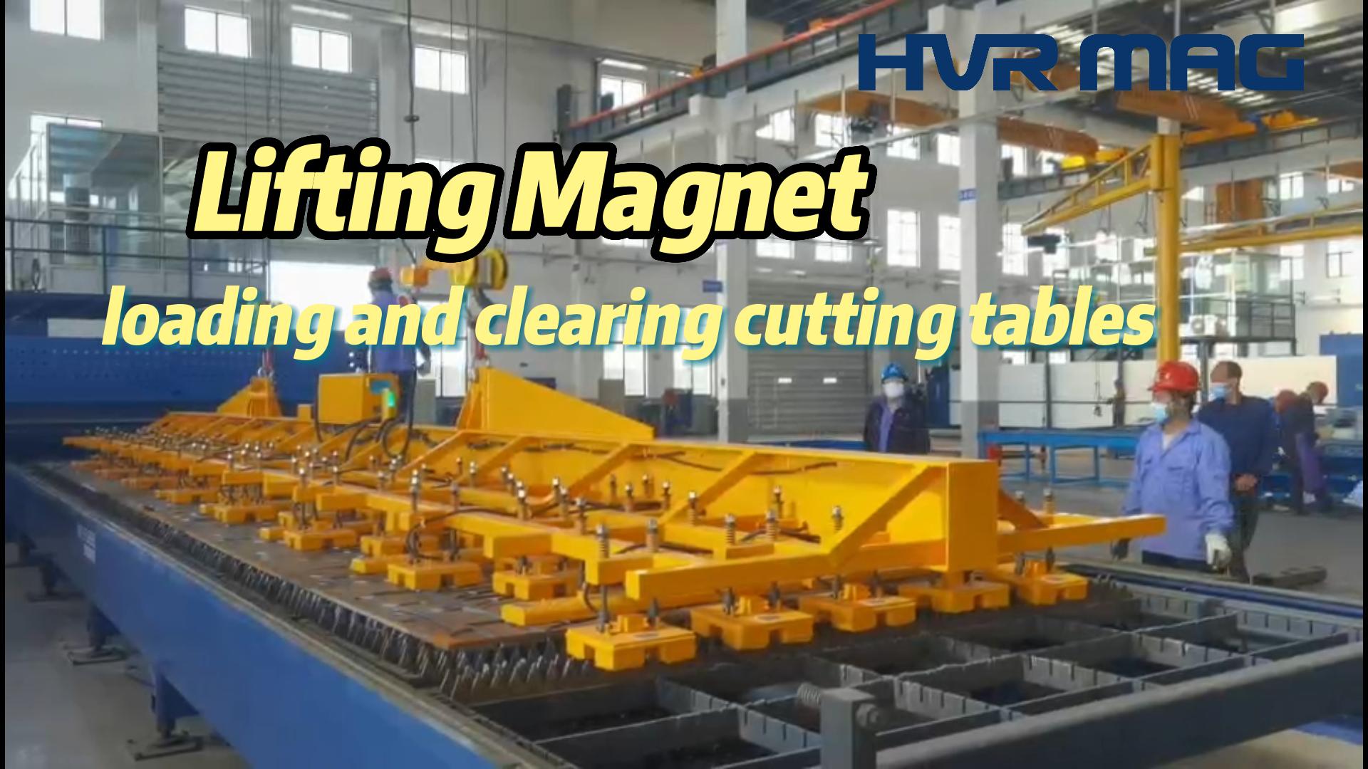 Cutting Table Magnets: HVR MAG lifting magnet for loading and clearing cutting tables