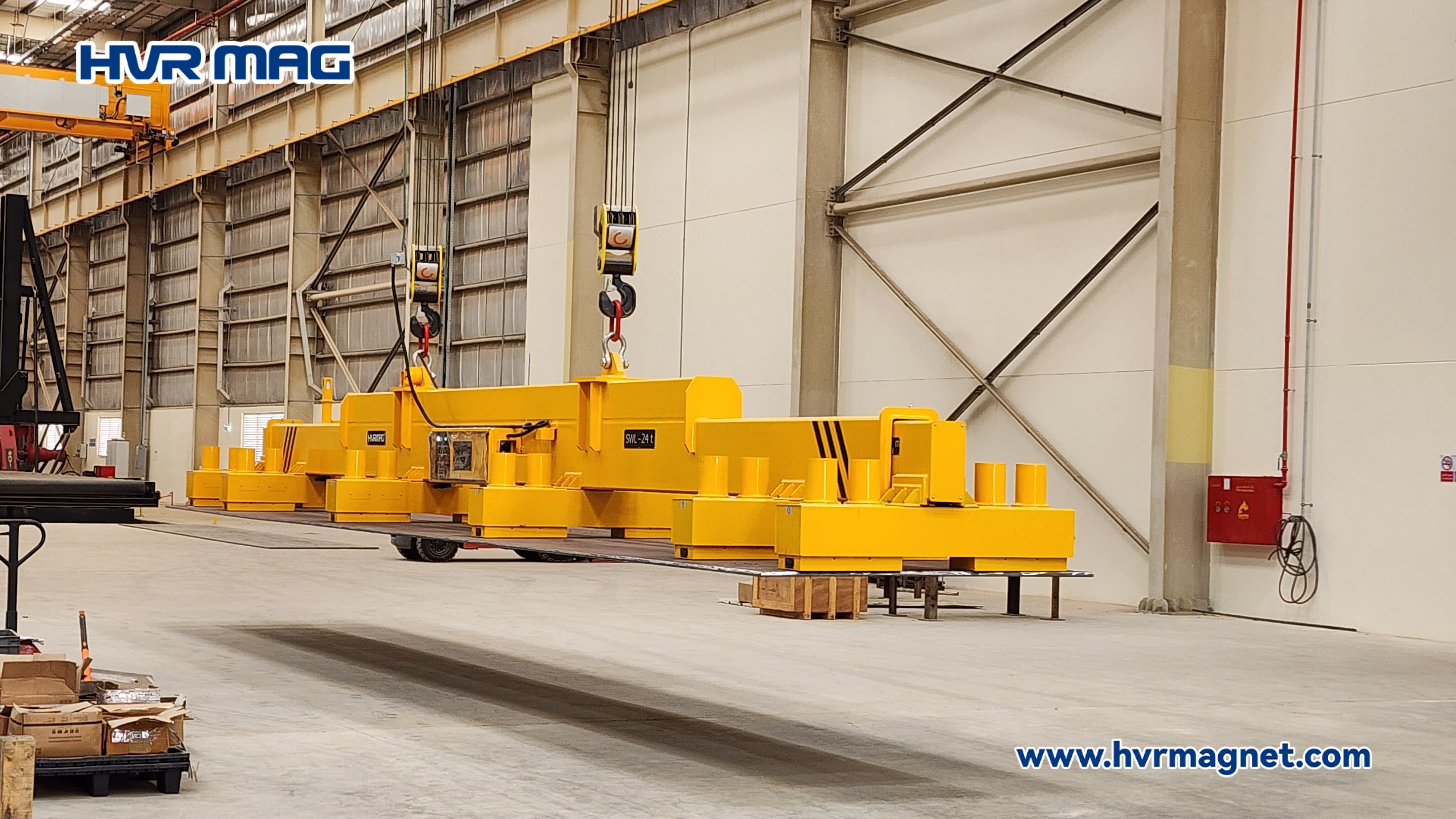 Lifting Magnet for Steel Plate Handling in Wind Tower Monopile Manufacture