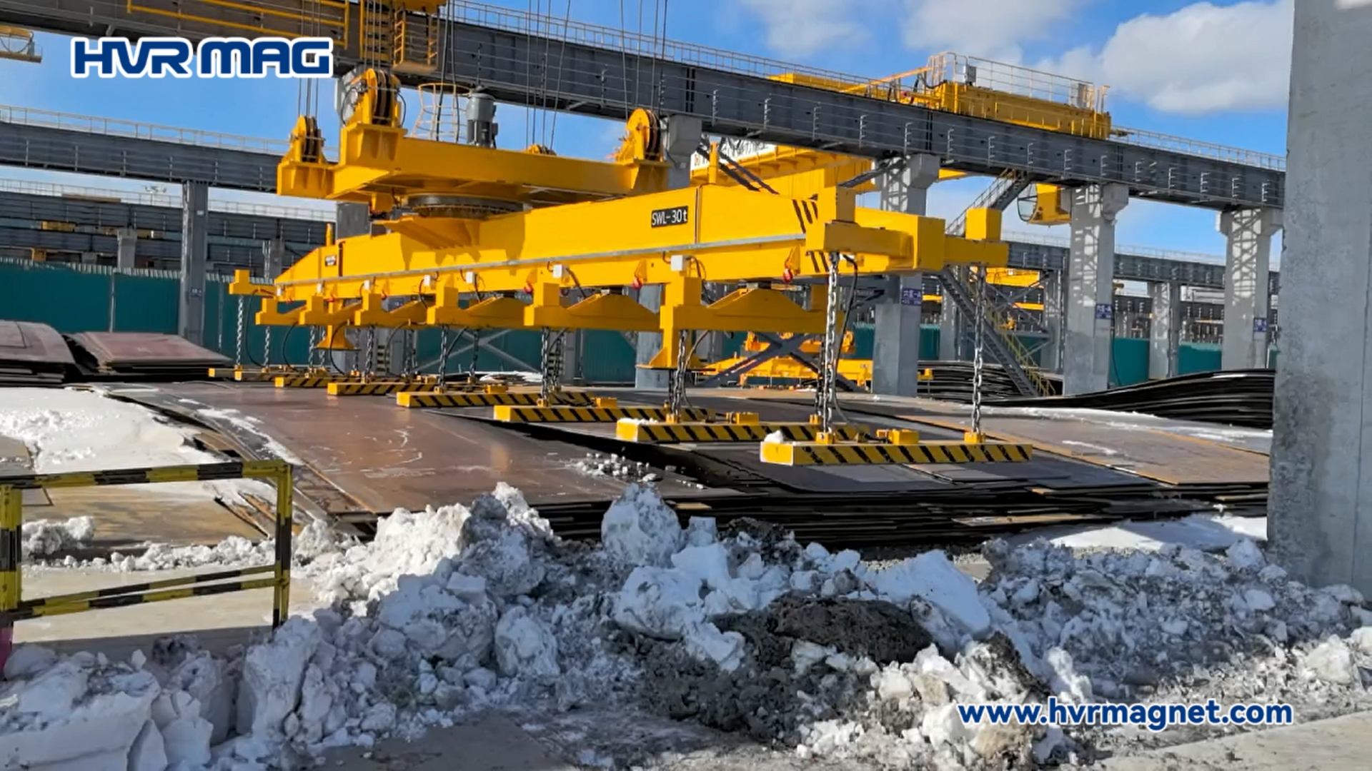 Heavy Steel Plate Loading and Unloading Lifting Magnet in Shipbuilding